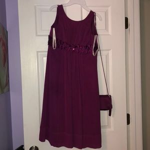 Maroon Junior Bridesmaid Dress